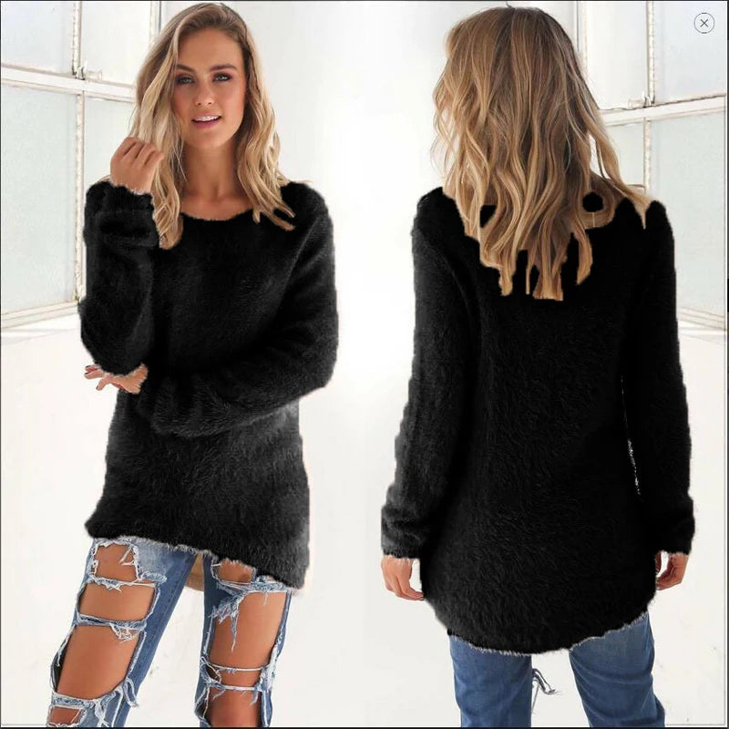 Women’s Oversized Knitted Pullover Sweater
