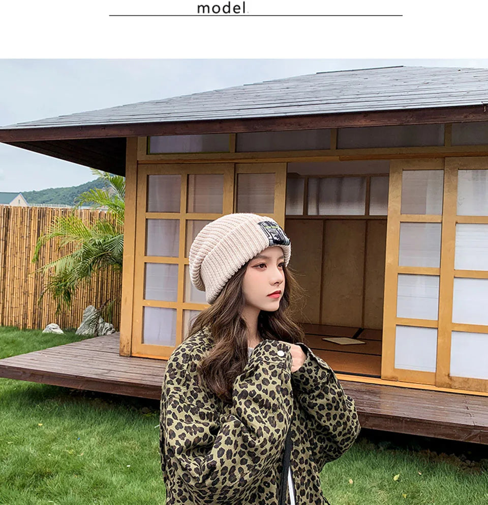 Oversized Knitted Winter Beanie