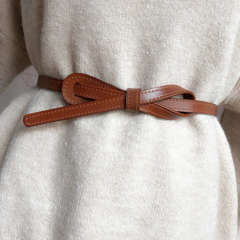 Women’s 110cm Knotted Bow Waist Belt