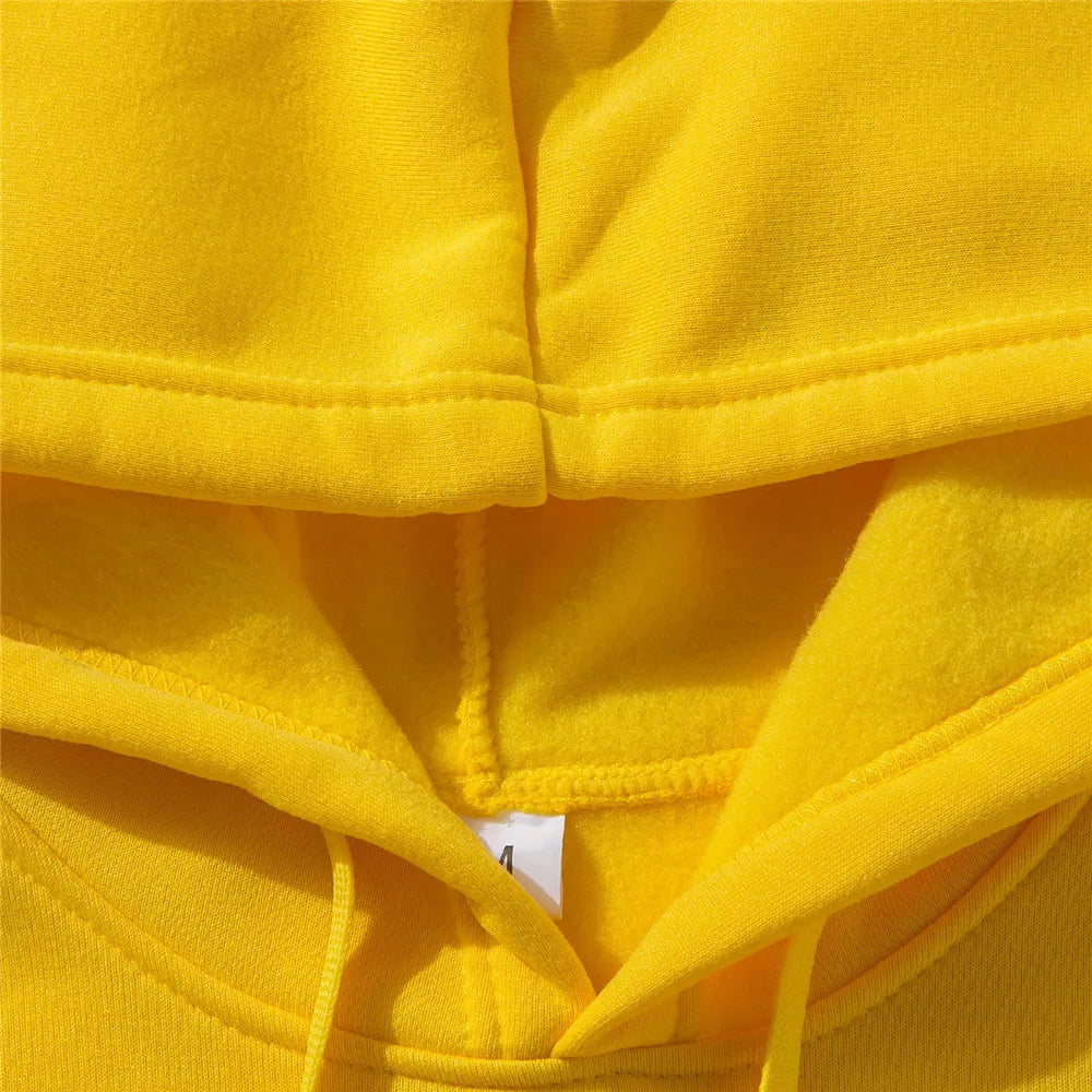 Unisex Solid Color Hoodie – Streetwear Fleece