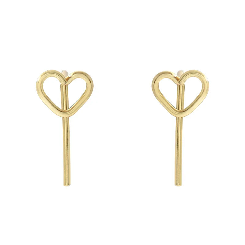 Women’s Silver Water Drop Stud Earrings