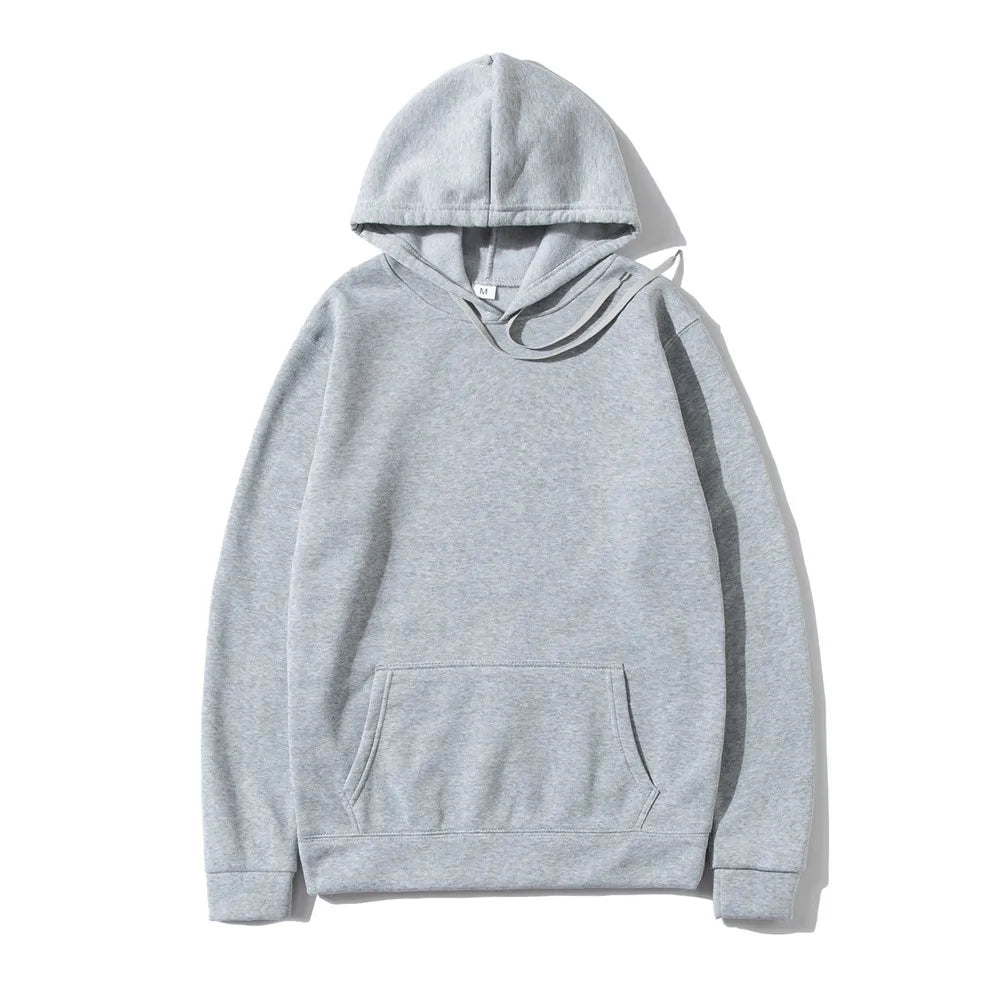 Unisex Solid Color Hoodie – Streetwear Fleece