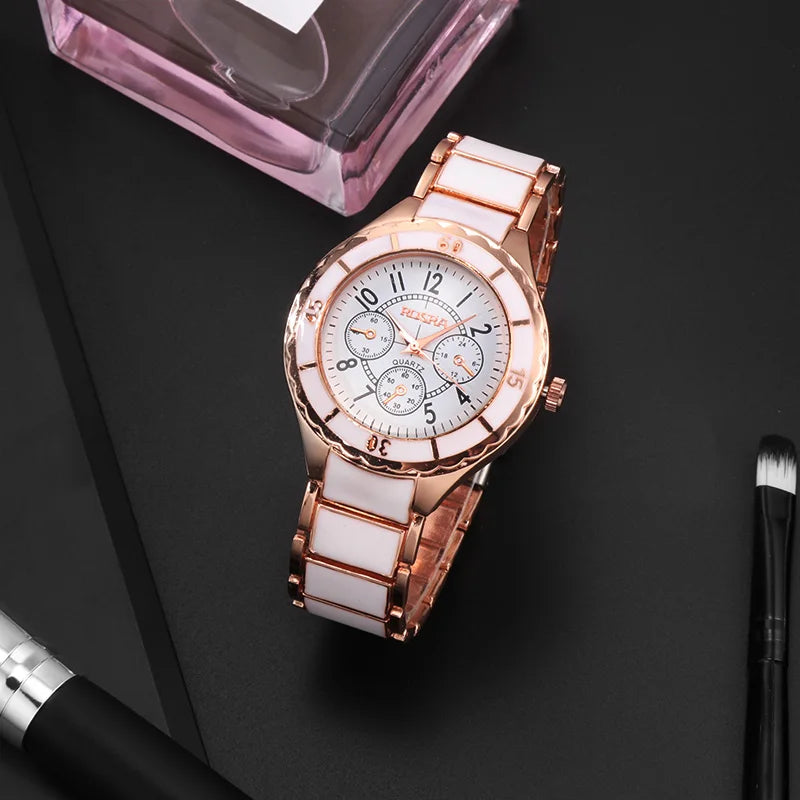 Women’s Rose Gold Quartz Steel Watch
