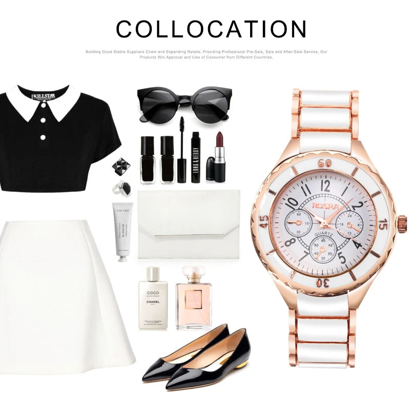 Women’s Rose Gold Quartz Steel Watch