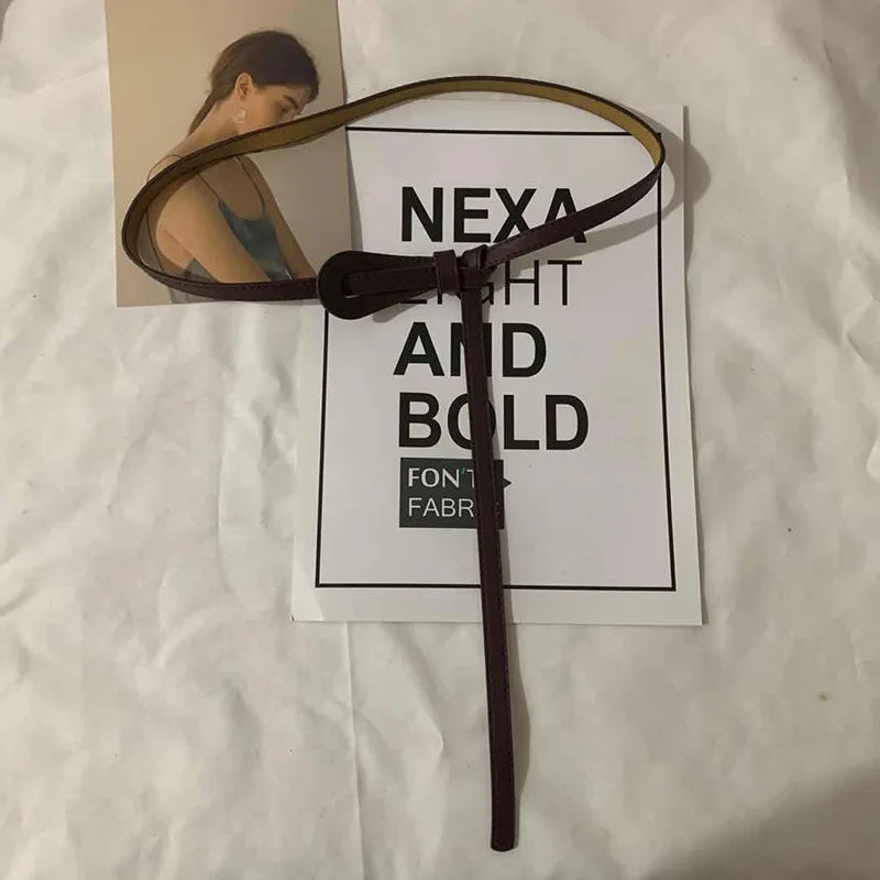 Women’s 110cm Knotted Bow Waist Belt