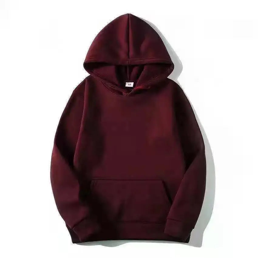 Unisex Solid Color Hoodie – Streetwear Fleece