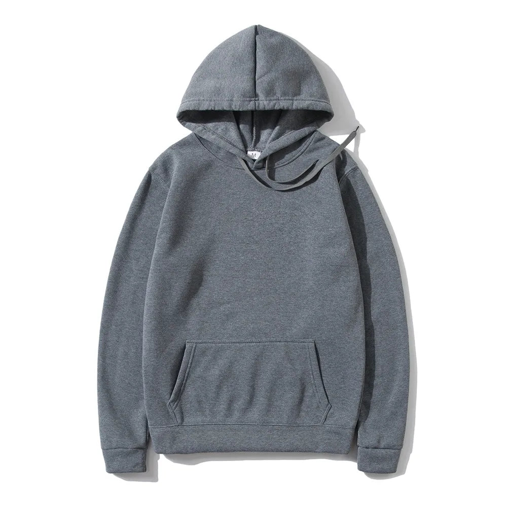 Unisex Solid Color Hoodie – Streetwear Fleece