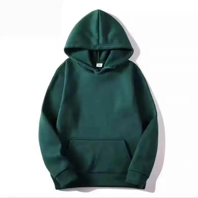 Unisex Solid Color Hoodie – Streetwear Fleece