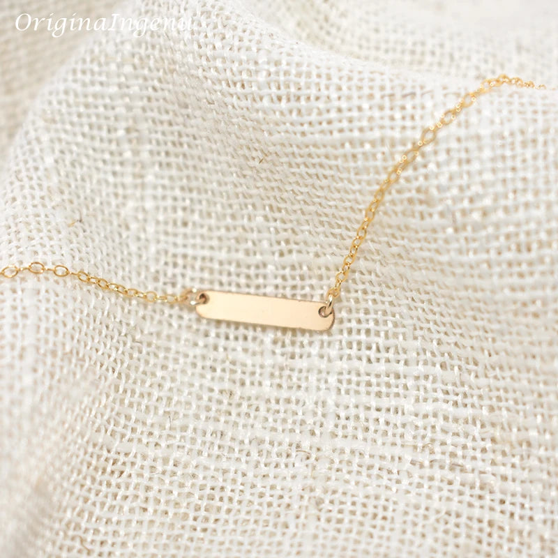 Handmade Gold-Filled Bar Bracelet