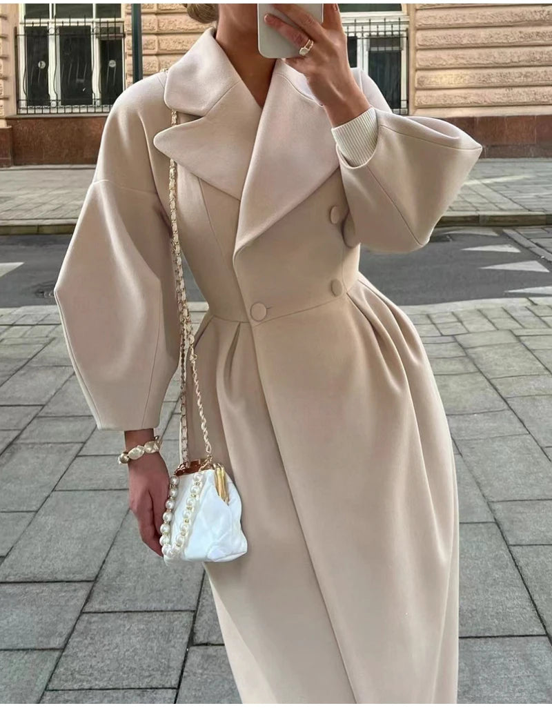 Women’s Vintage Double-Breasted Winter Coat