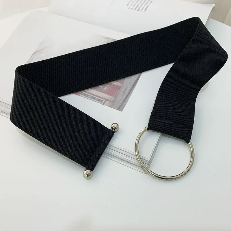 Women’s Black Elastic Waist Belt