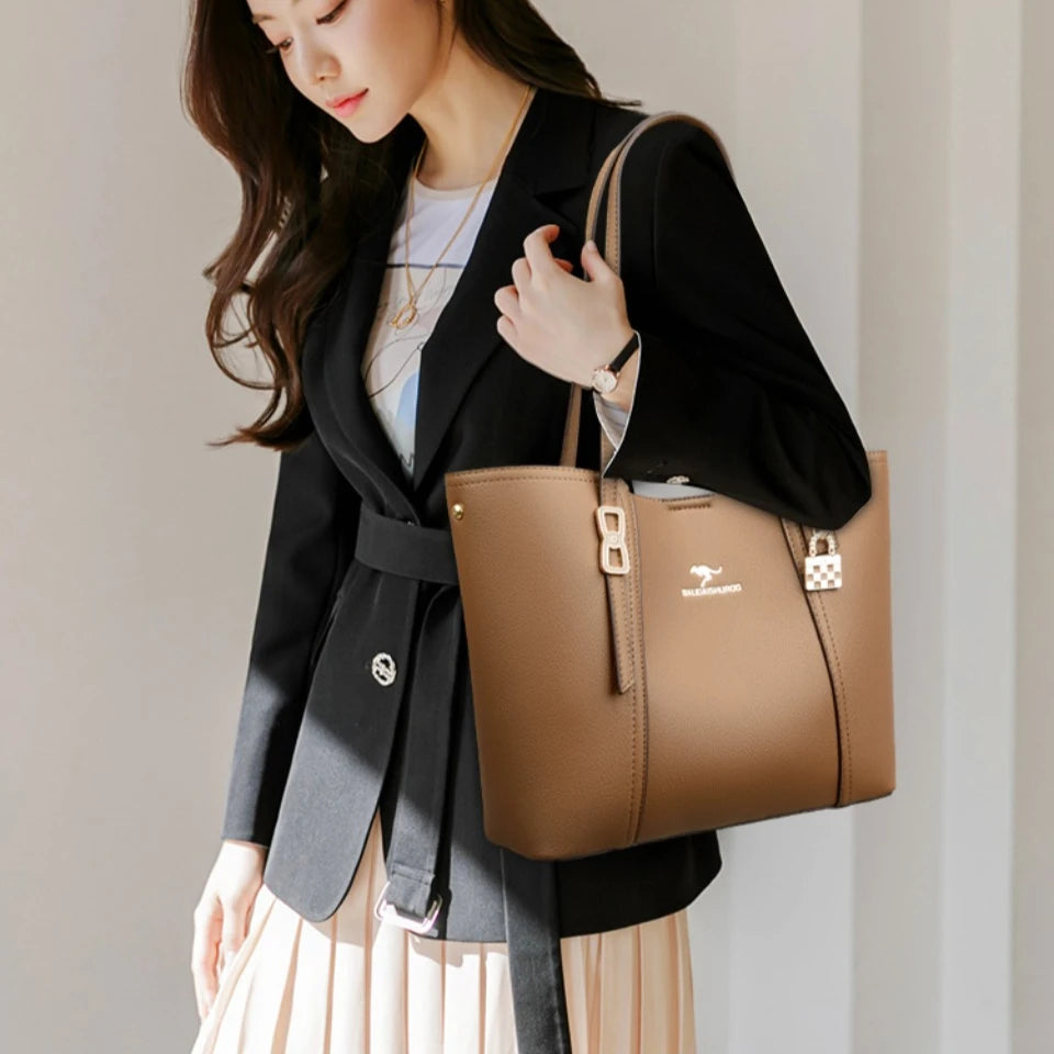 Women’s Luxury Leather Shoulder Tote