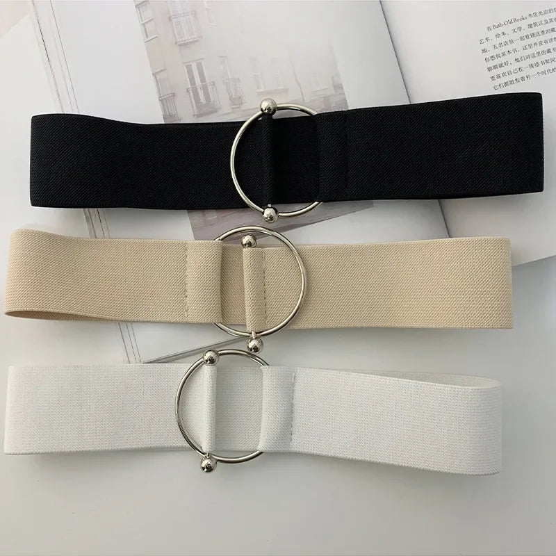 Women’s Black Elastic Waist Belt