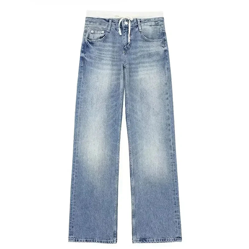 Women’s High-Waist Straight-Leg Jeans