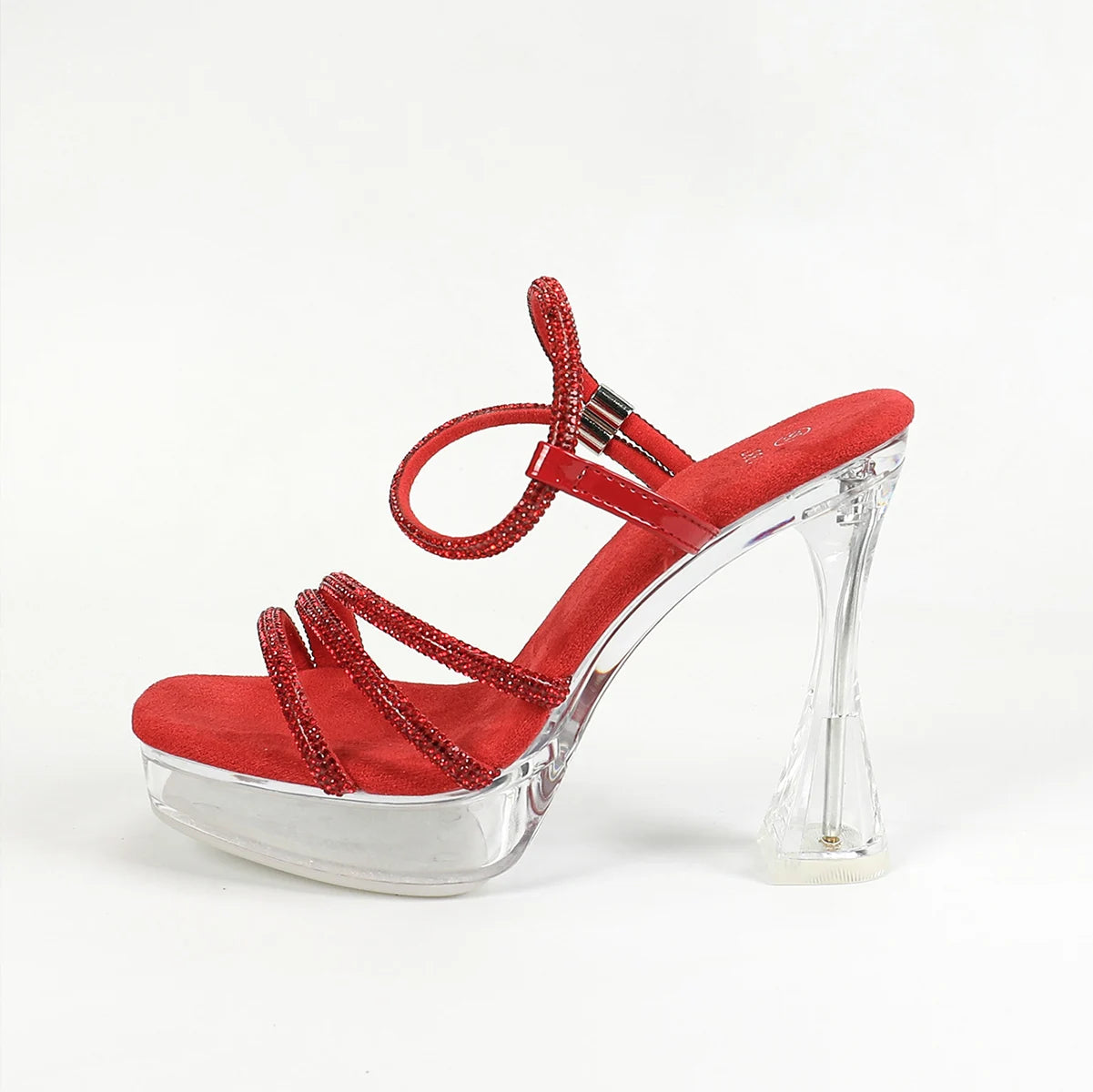 Women’s Clear Platform Rhinestone Sandals