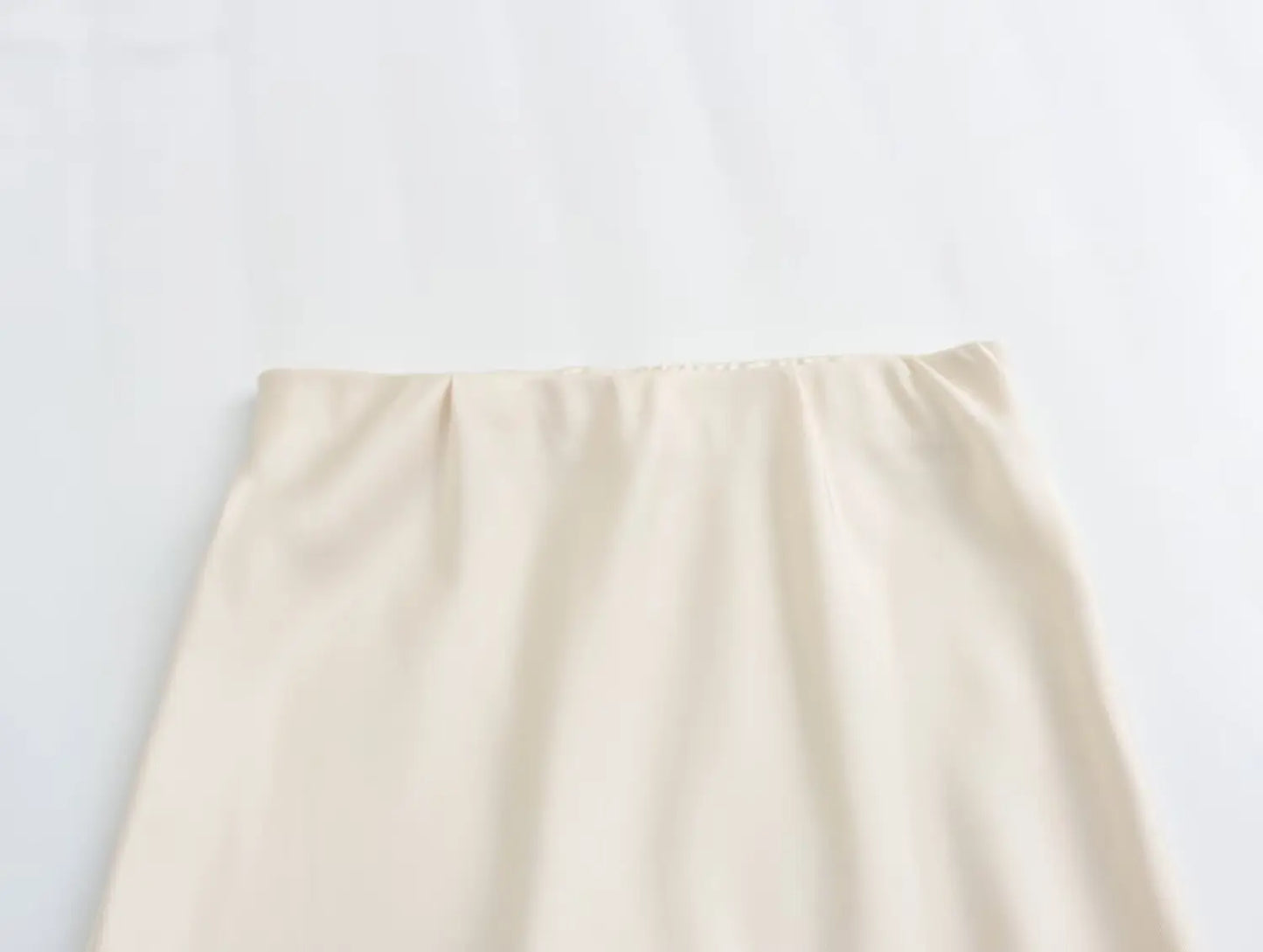 Women’s Satin High-Waist Midi Skirt