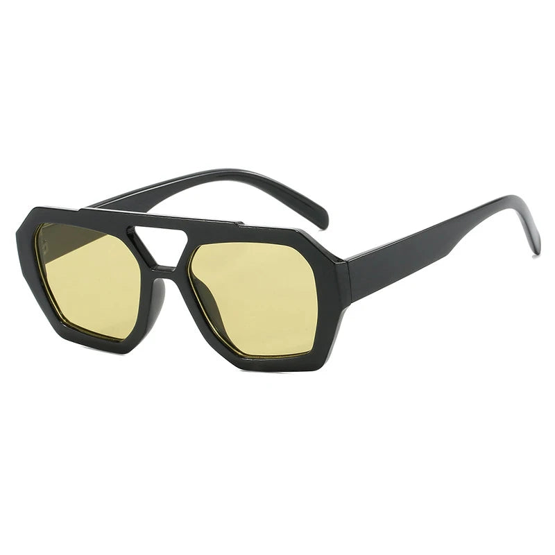 Unisex Vintage Square Sunglasses
