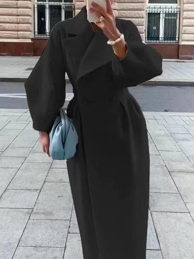 Women’s Vintage Double-Breasted Winter Coat