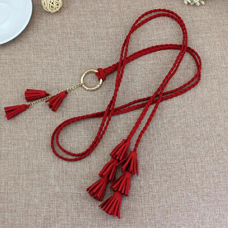 Women’s Boho Tassel Rope Belt
