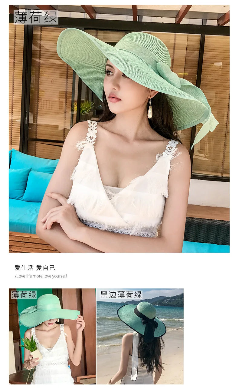 Women’s Foldable Straw Sun Hat