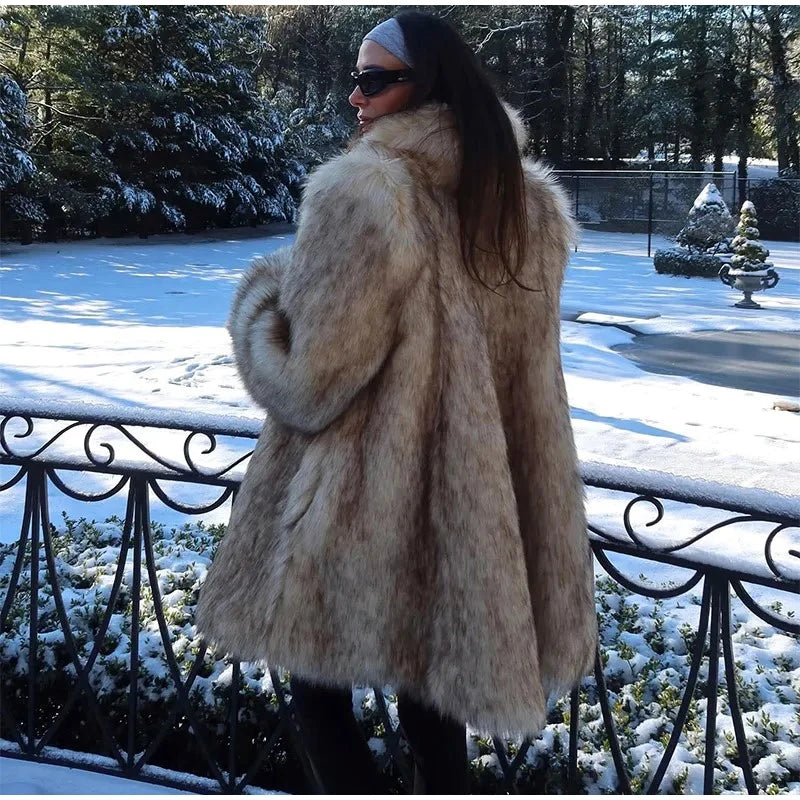Women’s Luxury Faux Fur Coat