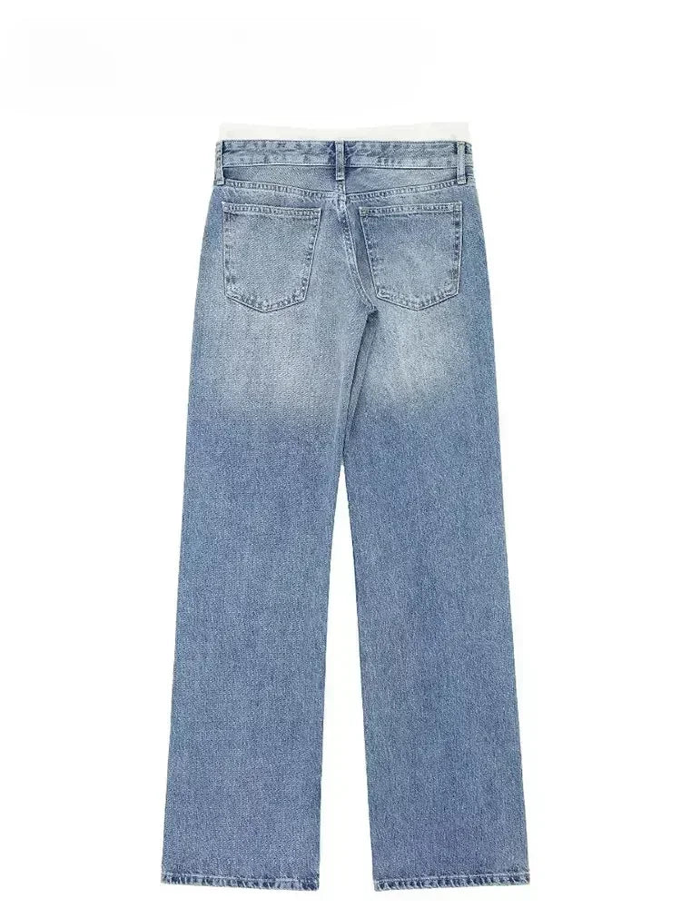 Women’s High-Waist Straight-Leg Jeans