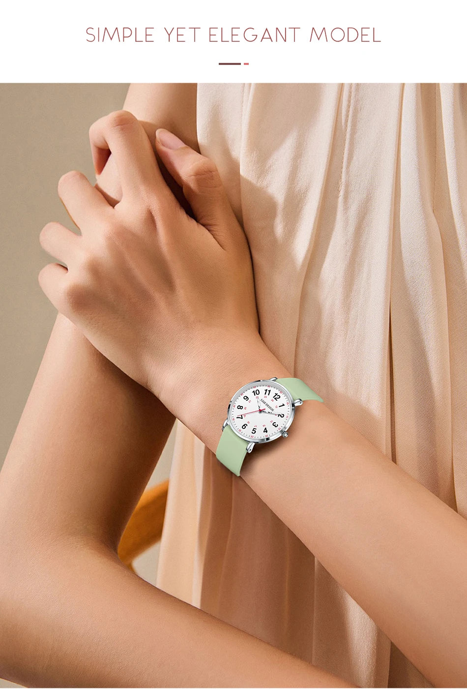 LIGE Women’s Waterproof Quartz Watch