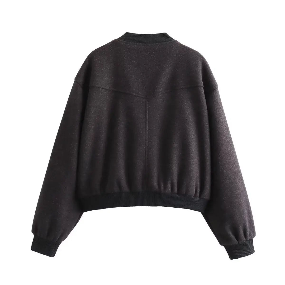 Women’s Cropped Bomber Jacket – Autumn/Winter Streetwear.