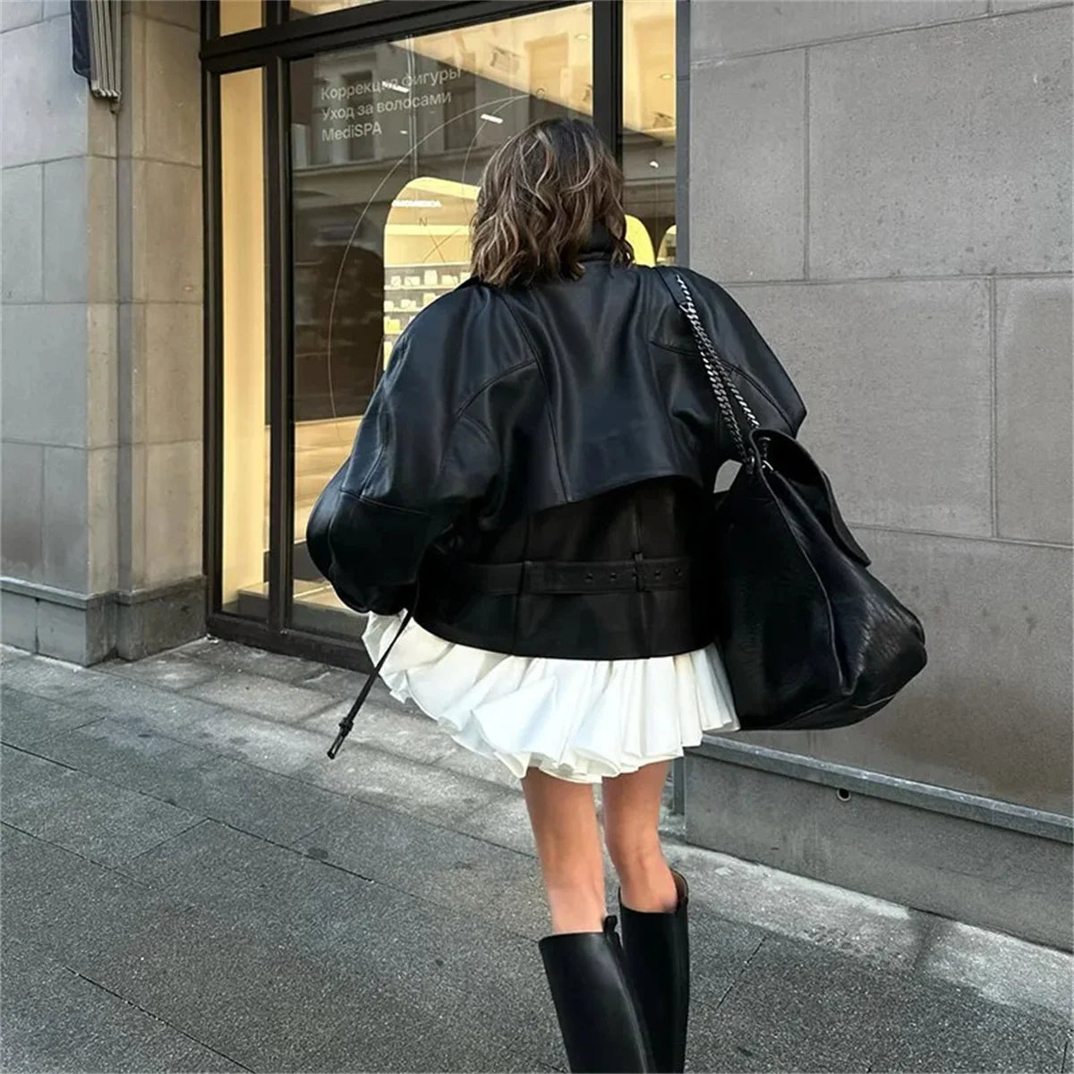 Women’s High-Waist Ruffle Mini Skirt