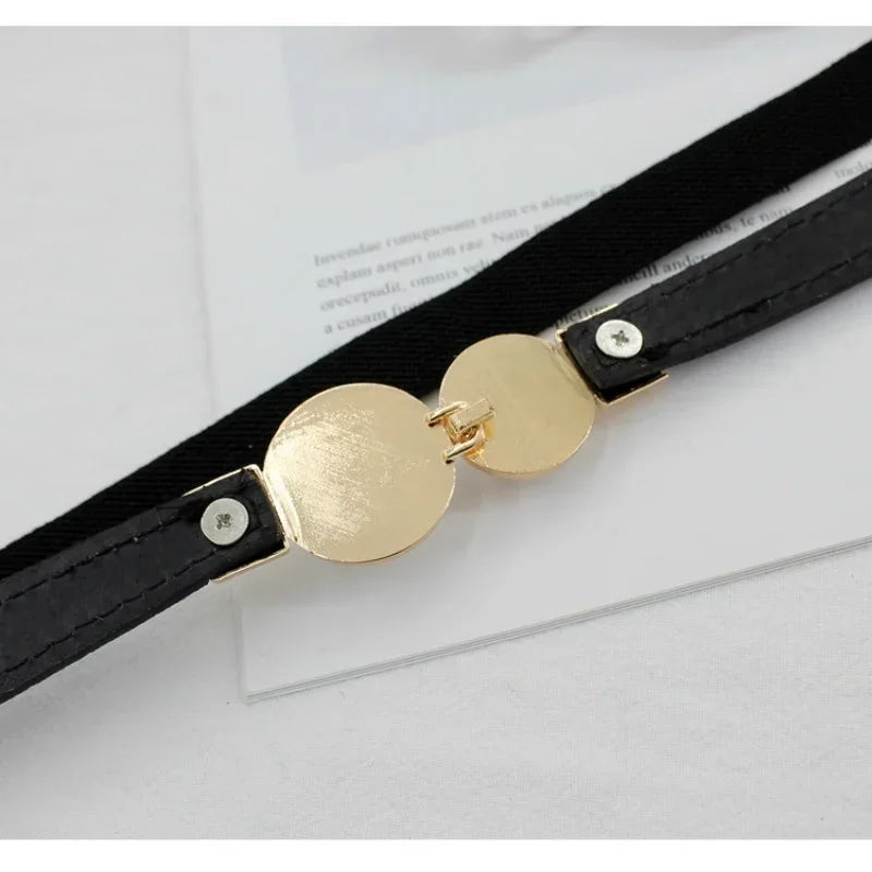 Women’s Double Pearl Elastic Belt