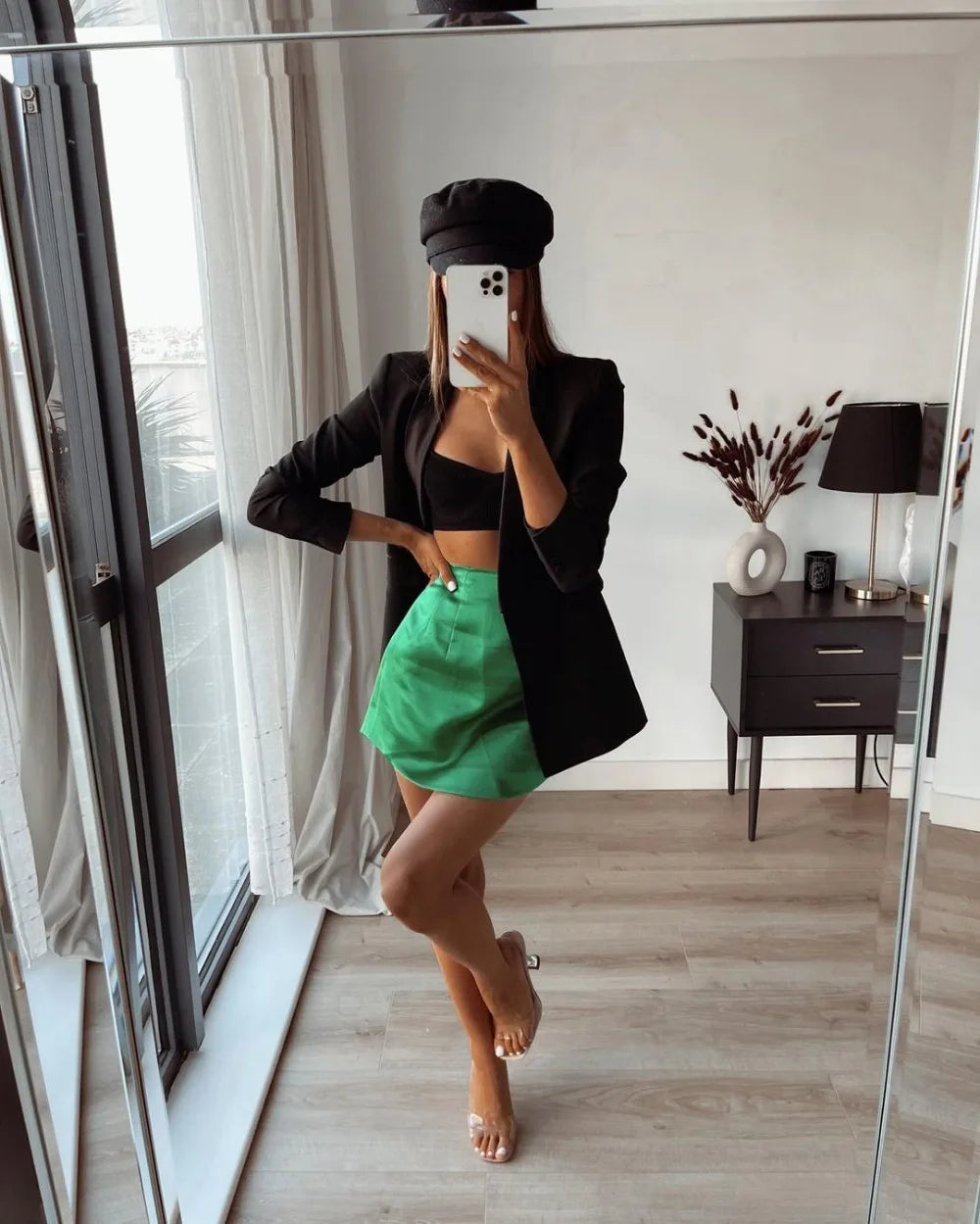 Women’s High-Waist Tennis Mini Skirt