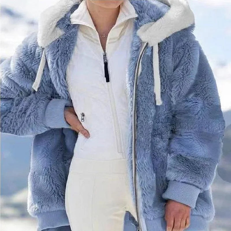 Women’s Plush Hooded Jacket