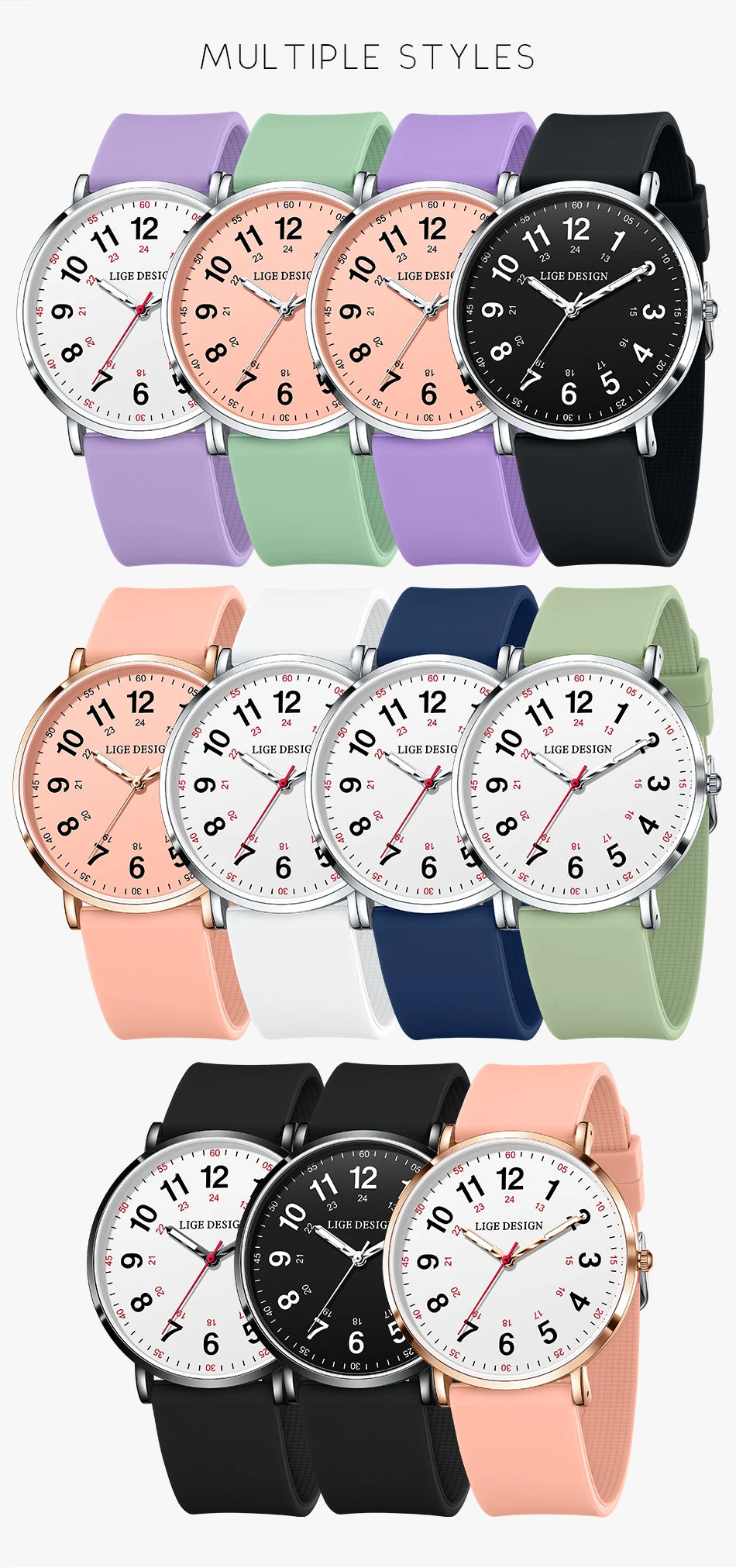LIGE Women’s Waterproof Quartz Watch