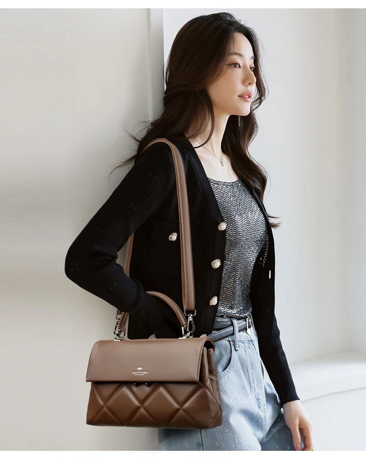 Women’s Korean Designer Leather Shoulder