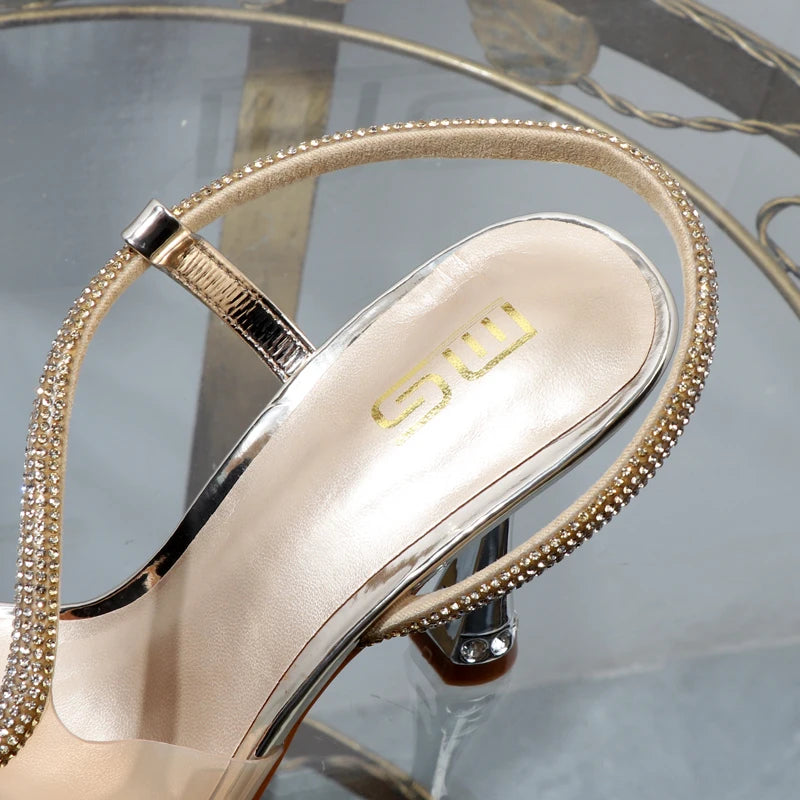 Women’s Stiletto Rhinestone Sandals