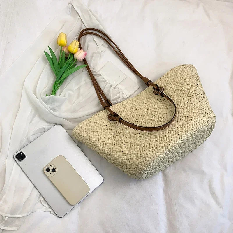Women’s Handmade Woven Straw Tote