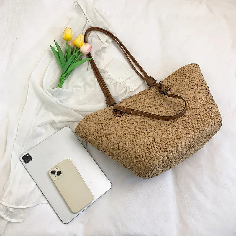 Women’s Handmade Woven Straw Tote