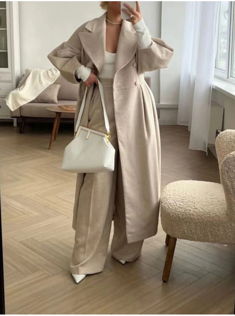 Women’s Vintage Double-Breasted Winter Coat