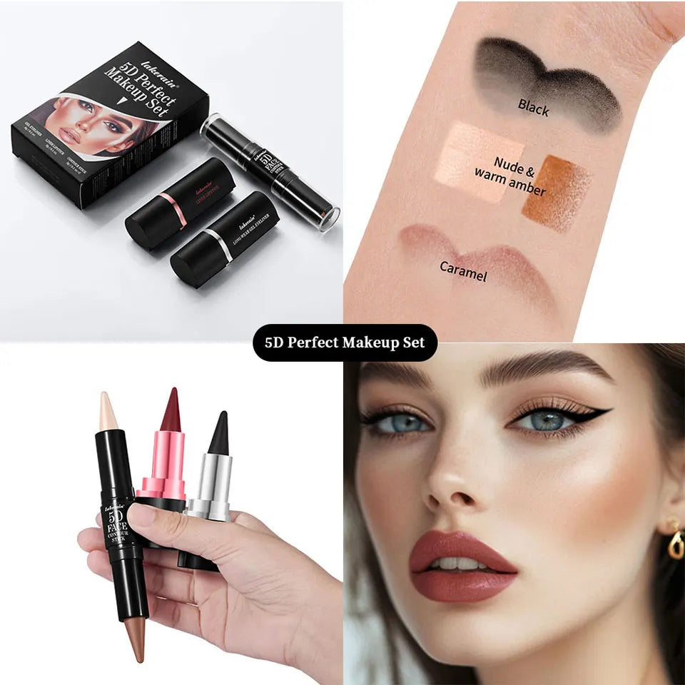 Makeup Set – Contour, Eyeliner & Lipstick