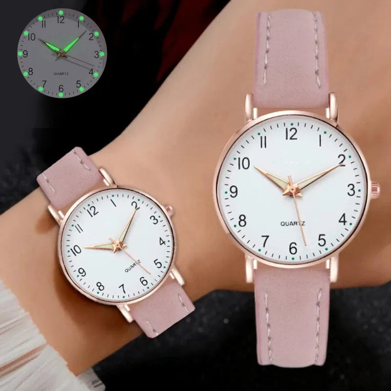 Women’s Luxury Leather Strap Quartz Watch