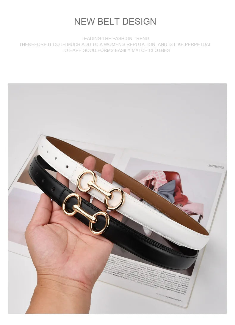 Women’s Leather Belt – 2.4 cm