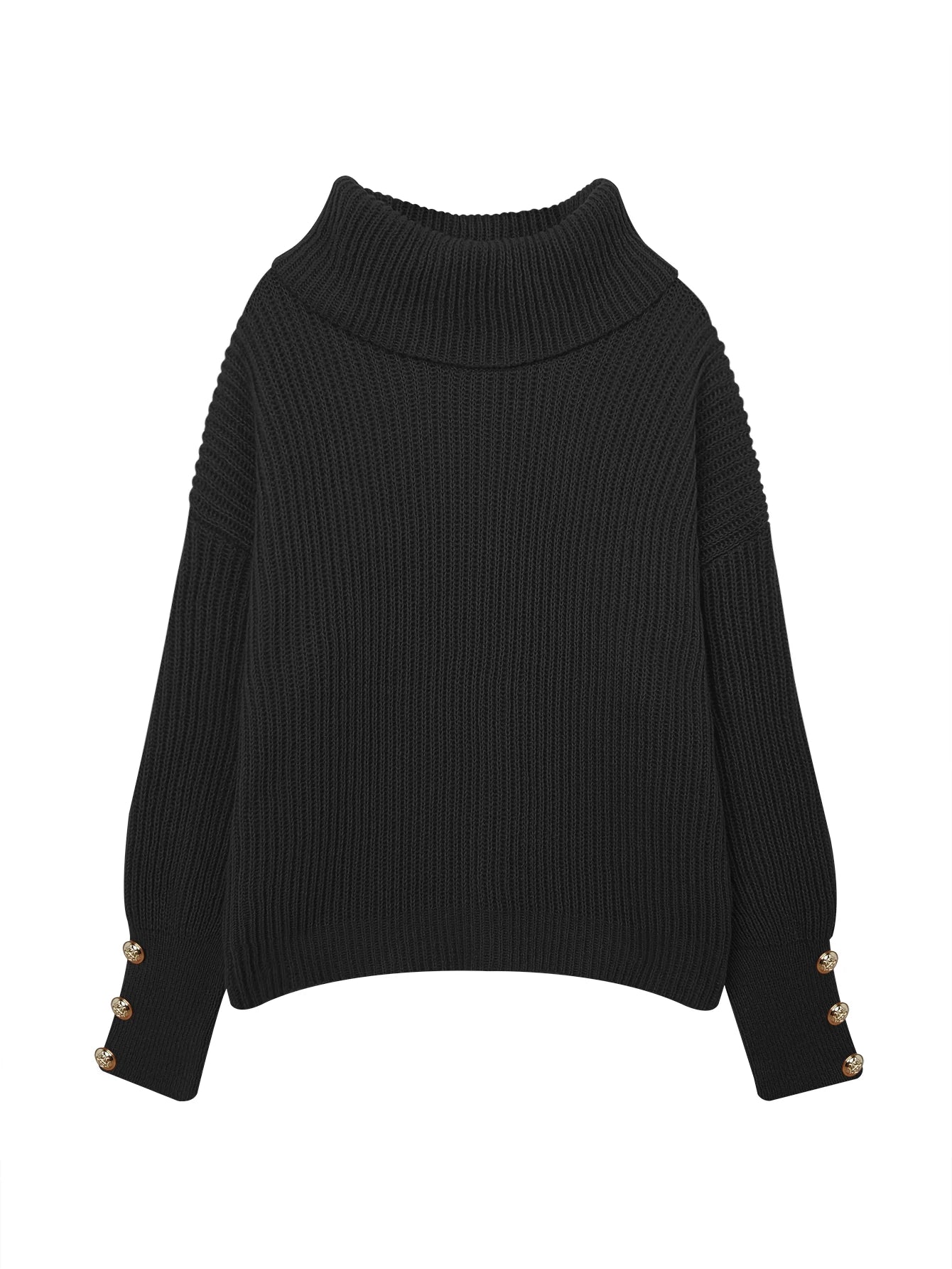 Sweaters for Women,Women's Sweaters Casual Long Sleeve Turtleneck Color Block Patchwork Pullover Knit Sweater Tops