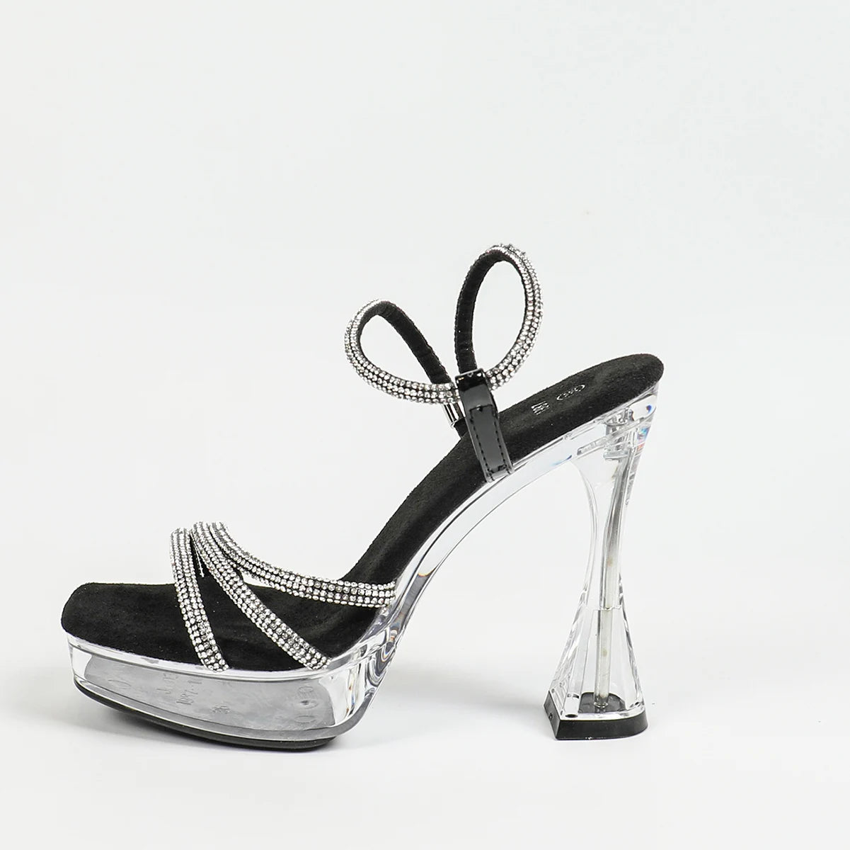 Women’s Clear Platform Rhinestone Sandals