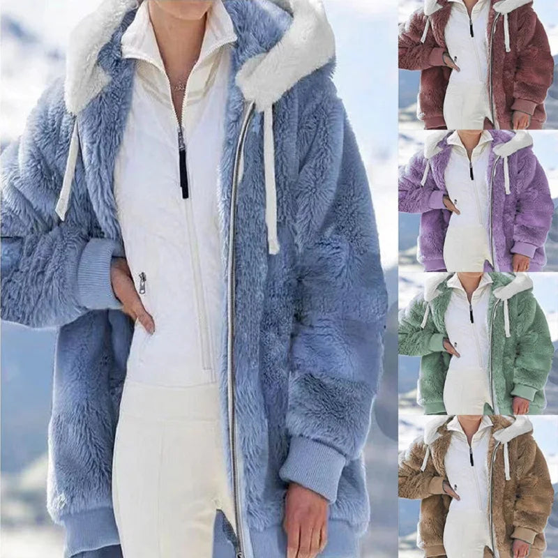Women’s Plush Hooded Jacket
