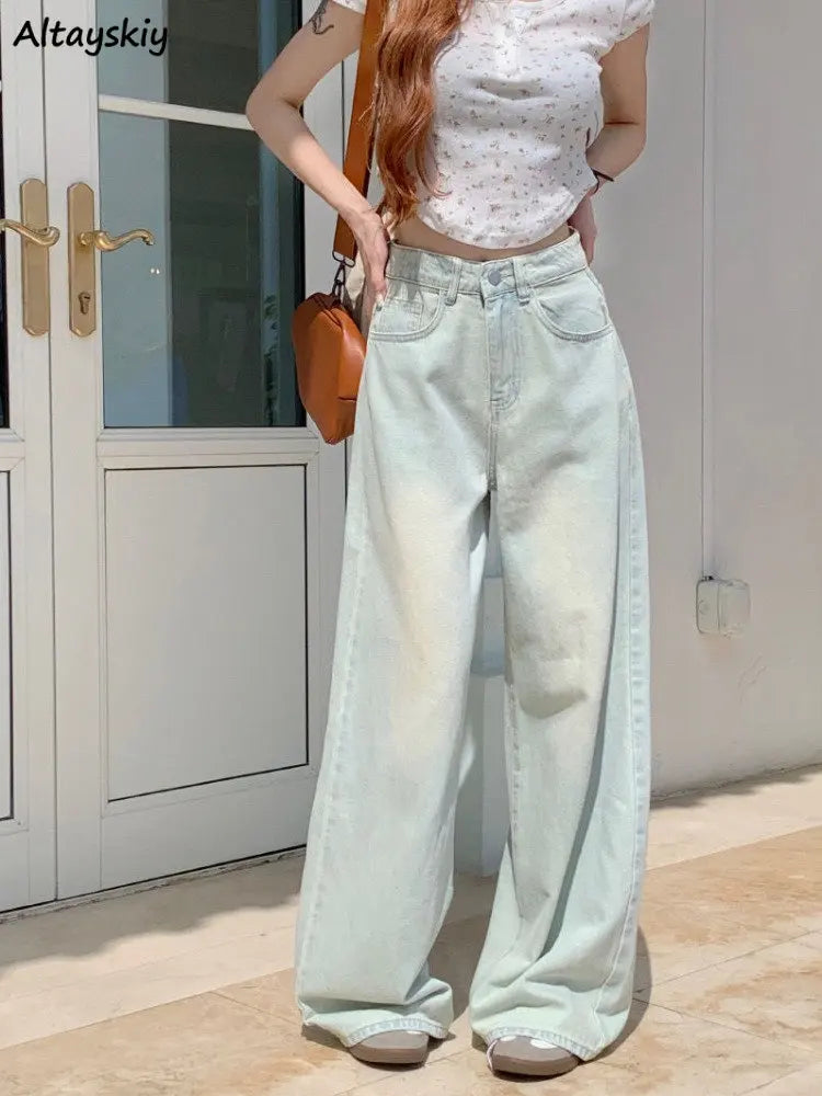Women’s Vintage Wide-Leg Summer Jeans