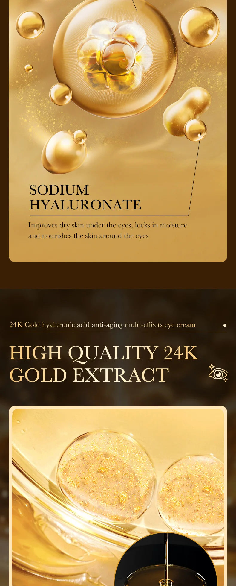 24K Gold Hyaluronic Eye Cream