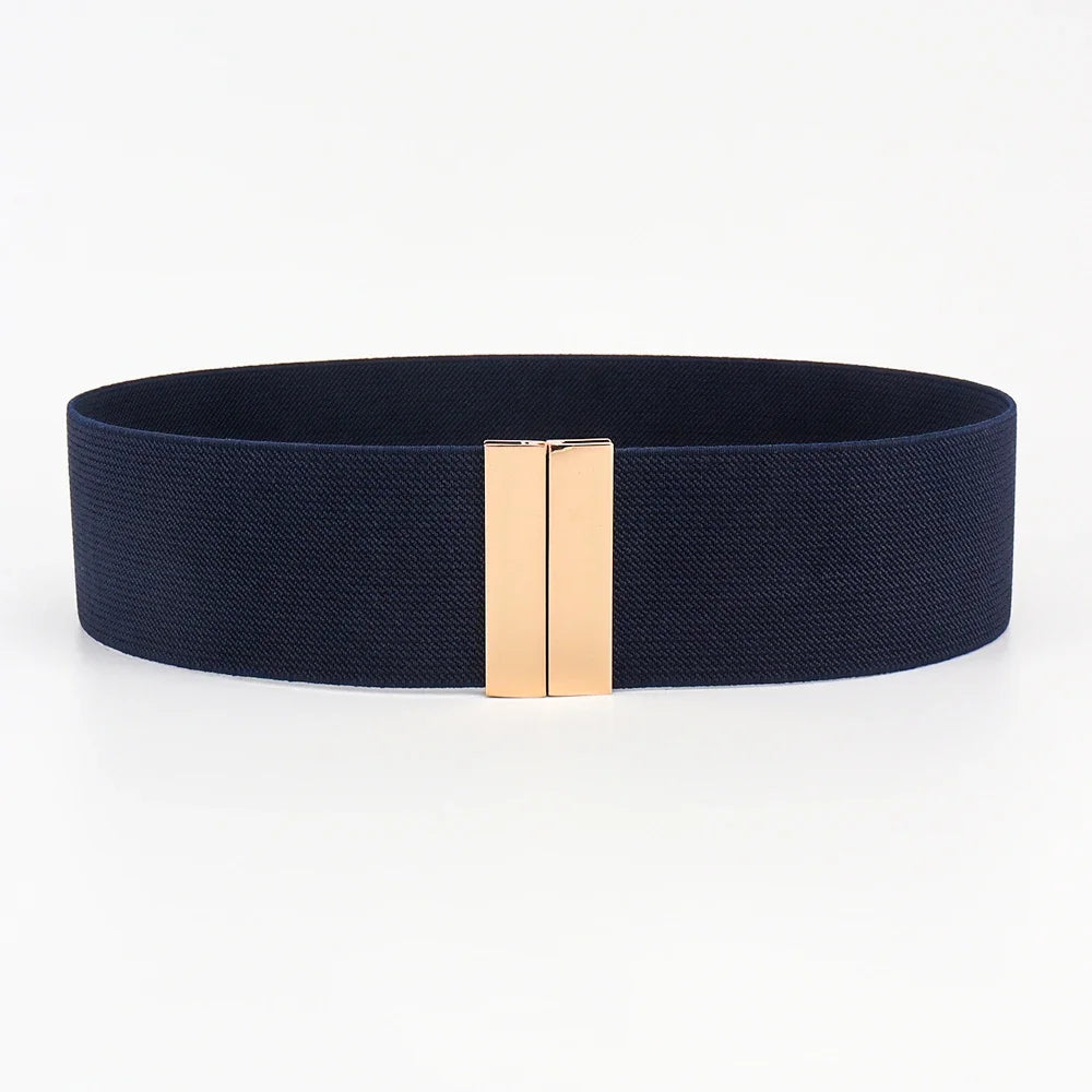 Women’s High-Quality Black Elastic Belt