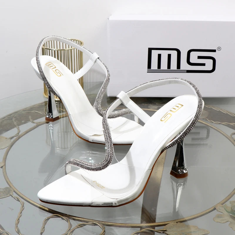 Women’s Stiletto Rhinestone Sandals