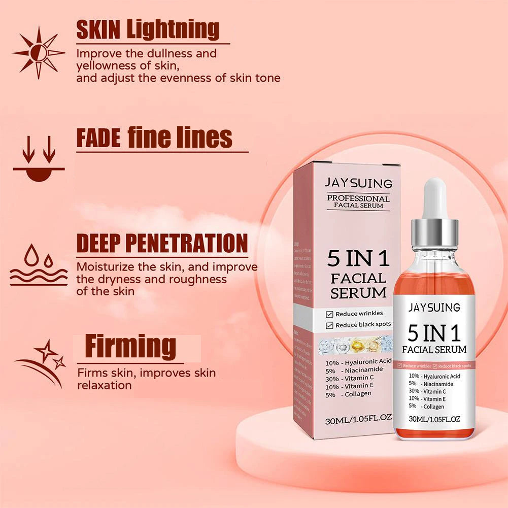 5-in-1 Face Serum – Firming, Brightening & Moisturizing
