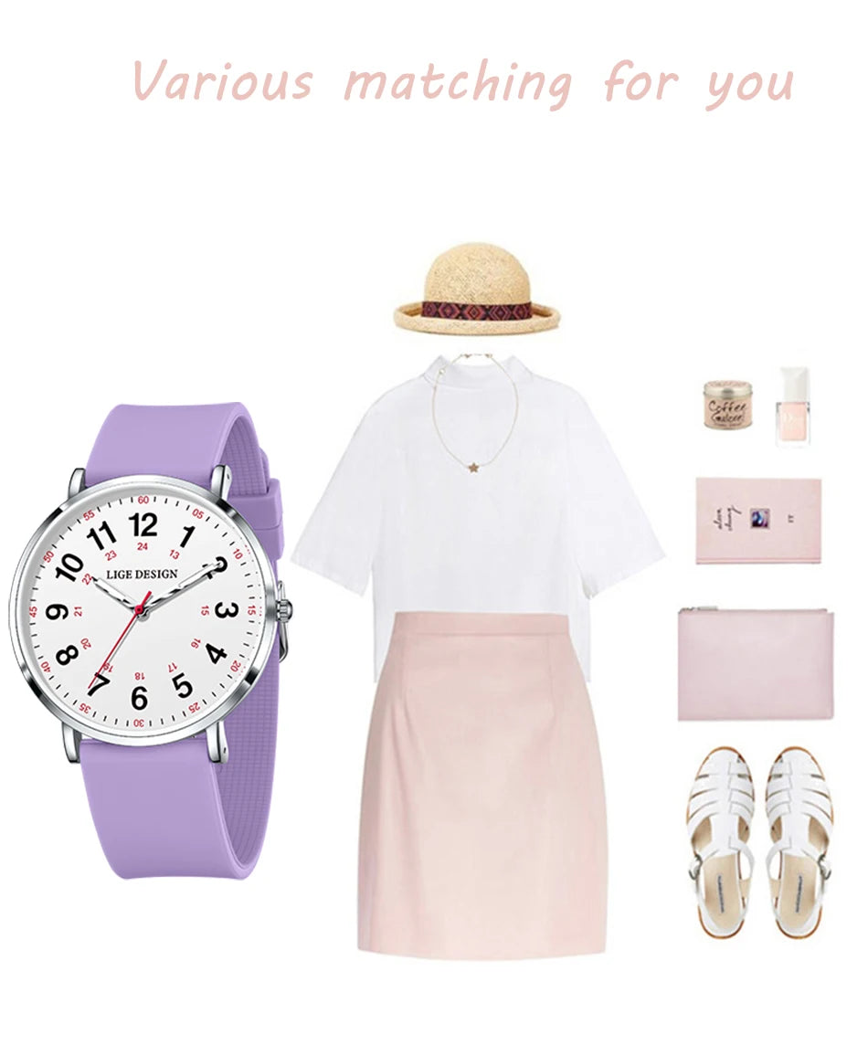 LIGE Women’s Waterproof Quartz Watch